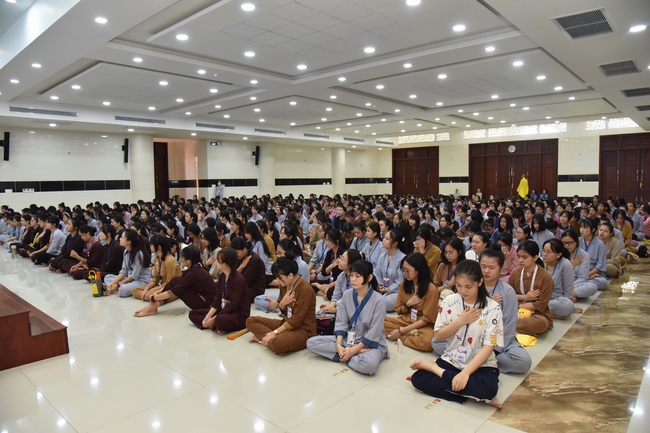 Third day of Summer Retreat 2022 at Hoang Phap Pagoda