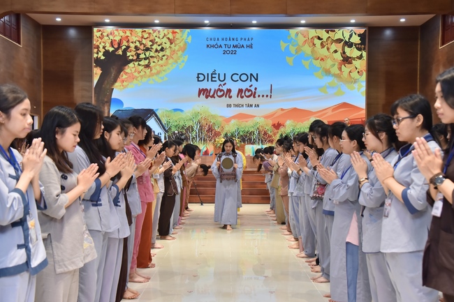 Third day of Summer Retreat 2022 at Hoang Phap Pagoda