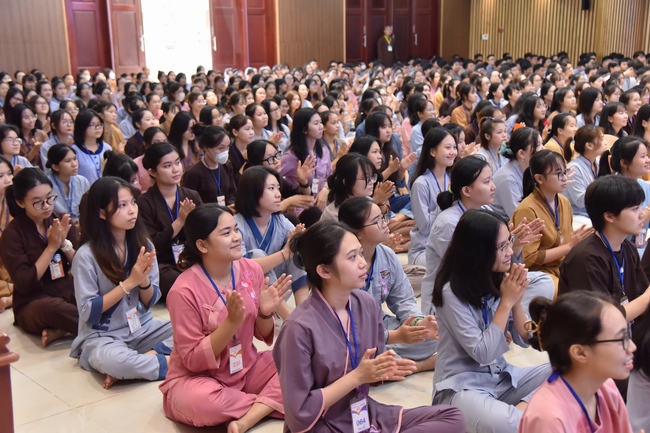 Third day of Summer Retreat 2022 at Hoang Phap Pagoda
