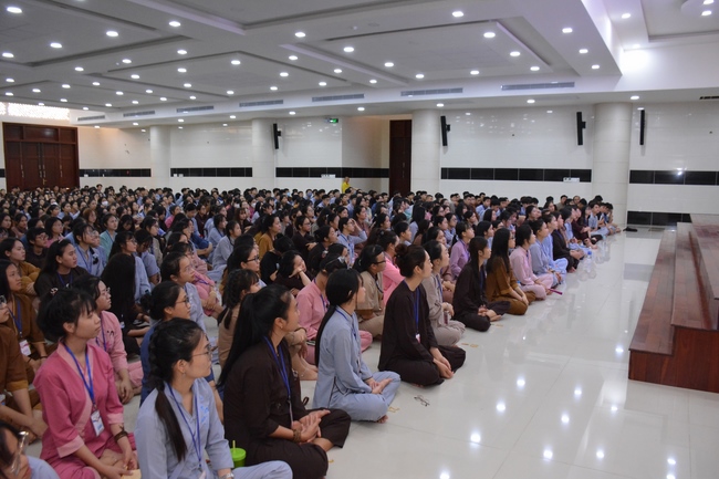 Third day of Summer Retreat 2022 at Hoang Phap Pagoda