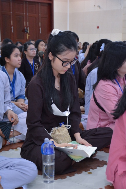 Third day of Summer Retreat 2022 at Hoang Phap Pagoda