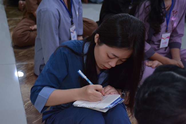 Third day of Summer Retreat 2022 at Hoang Phap Pagoda