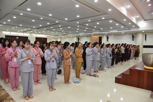 Third day of Summer Retreat 2022 at Hoang Phap Pagoda
