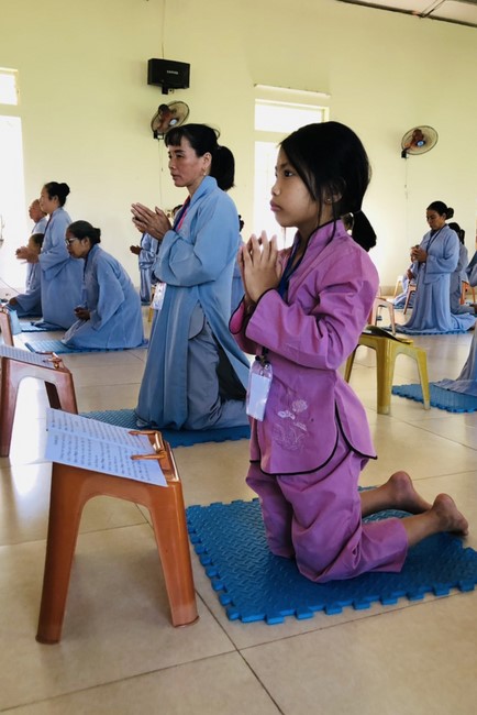 Chùa Đống Cao: Khóa tu Niệm Phật một ngày