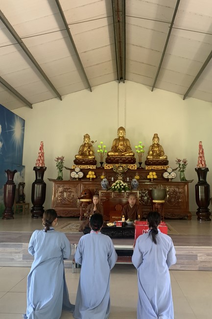 Chùa Đống Cao: Khóa tu Niệm Phật một ngày