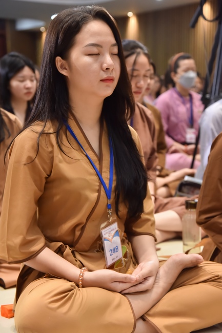 Fourth day of Summer Retreat 2022 at Hoang Phap Pagoda