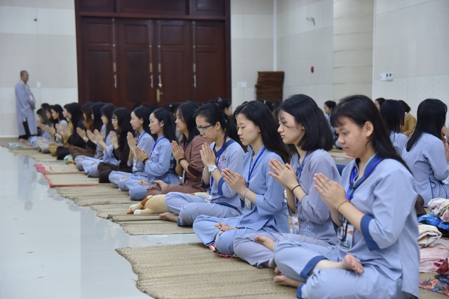 Fourth day of Summer Retreat 2022 at Hoang Phap Pagoda
