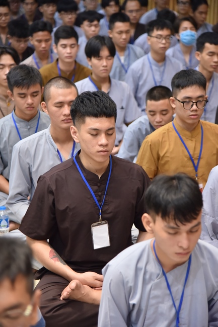Fourth day of Summer Retreat 2022 at Hoang Phap Pagoda