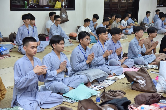 Fourth day of Summer Retreat 2022 at Hoang Phap Pagoda