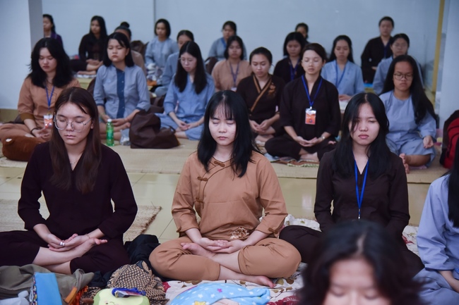 Fourth day of Summer Retreat 2022 at Hoang Phap Pagoda