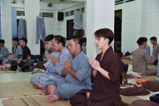 Fourth day of Summer Retreat 2022 at Hoang Phap Pagoda