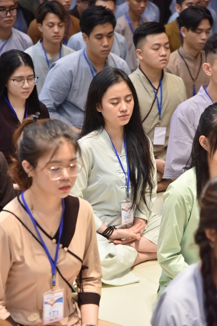 Fourth day of Summer Retreat 2022 at Hoang Phap Pagoda