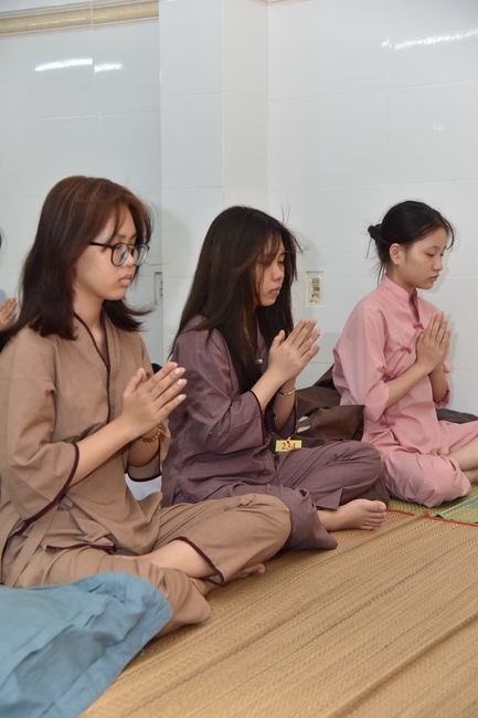 Fourth day of Summer Retreat 2022 at Hoang Phap Pagoda