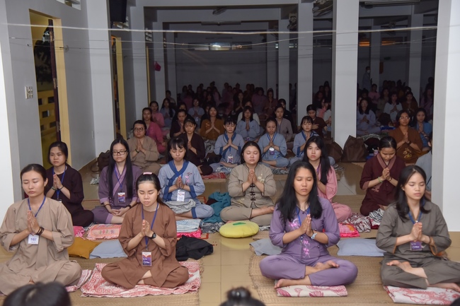 Fourth day of Summer Retreat 2022 at Hoang Phap Pagoda