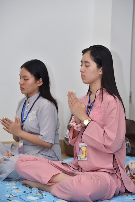 Fourth day of Summer Retreat 2022 at Hoang Phap Pagoda