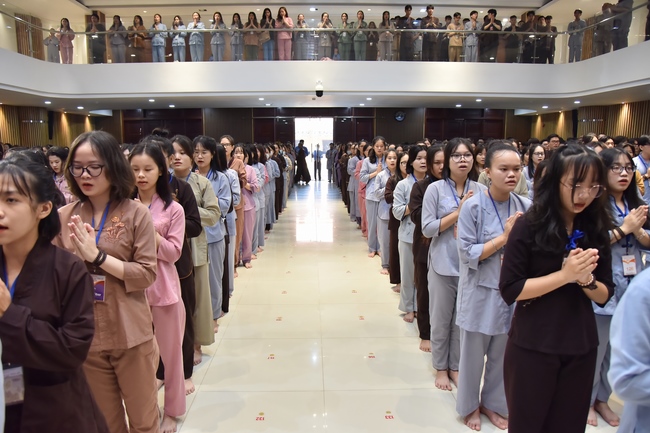 Fifth day of Summer Retreat 2022 at Hoang Phap Pagoda