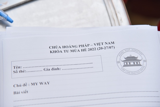 Sixth day of Summer Retreat 2022 at Hoang Phap Pagoda