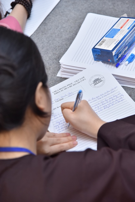 Sixth day of Summer Retreat 2022 at Hoang Phap Pagoda