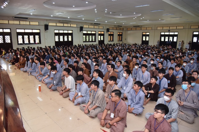 Seventh day of Summer Retreat 2022 at Hoang Phap Pagoda