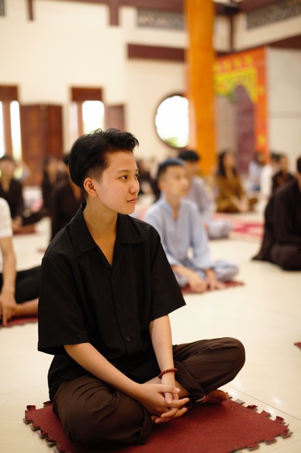 One-day Retreat for Students at Giai Lam pagoda, Ha Tinh