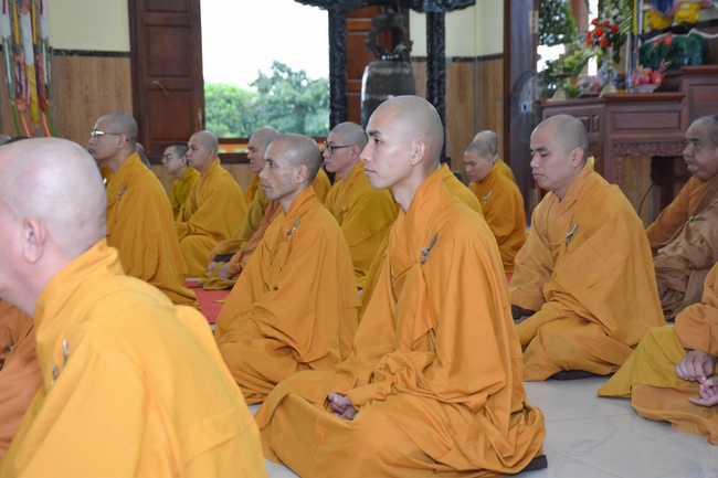Holding Pravaranà Ceremony of Director Board of Vietnam Buddhist Sangha (DBVBS) in Hoc Mon district