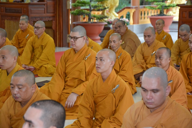 Holding Pravaranà Ceremony of Director Board of Vietnam Buddhist Sangha (DBVBS) in Hoc Mon district