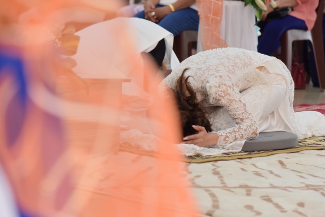 Wedding Ceremony at the pagoda