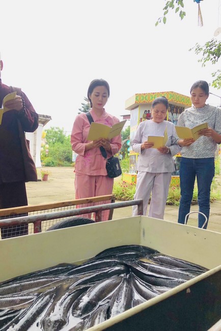 The charity program on Sep. at Dong Cao Pagoda