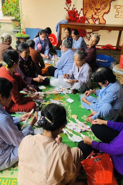 The charity program on Sep. at Dong Cao Pagoda