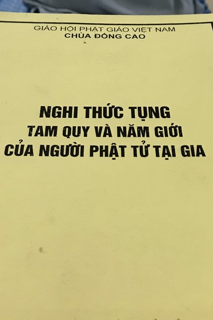 Repentant Ceremony at Dong Cao pagoda