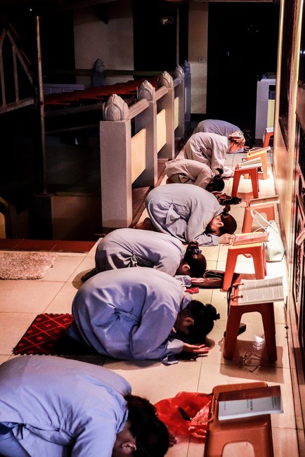 The six-sense together repentant Ceremony on Aug. 30th, Year of the Tiger at Hoa Phuc Pagoda