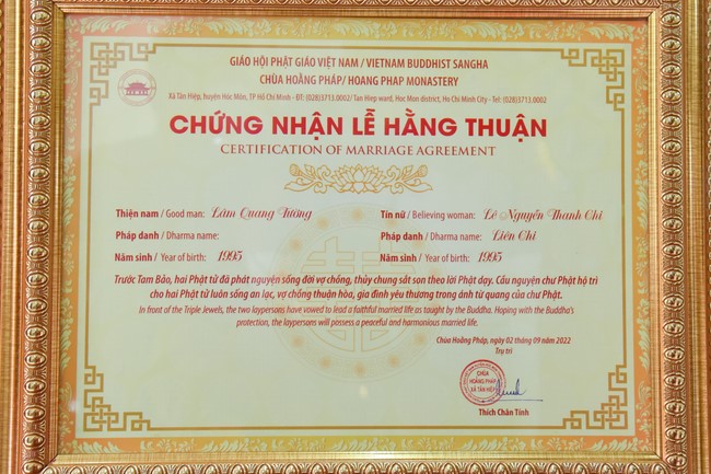 Wedding Ceremony at the pagoda