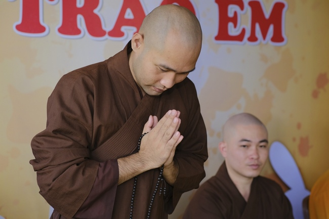 The Full Moon Giving Kids at An Huong Pagoda, An Giang