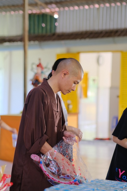 The Full Moon Giving Kids at An Huong Pagoda, An Giang