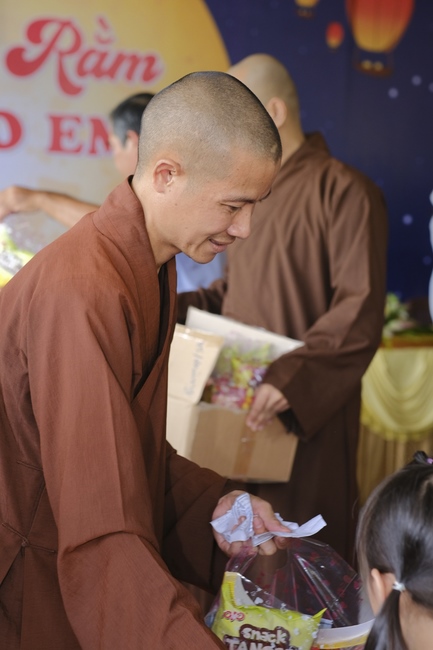 The Full Moon Giving Kids at An Huong Pagoda, An Giang