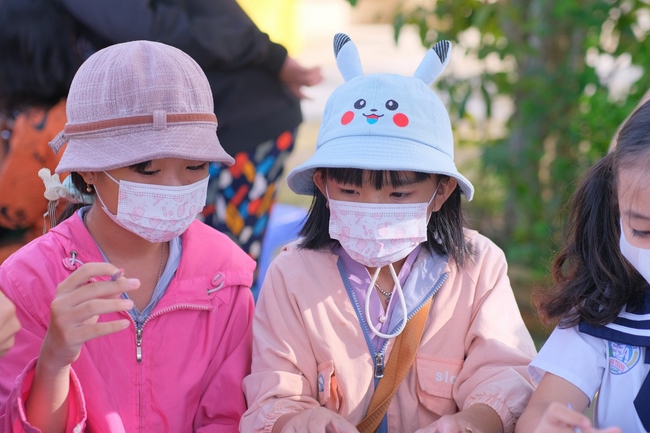 The Full Moon Giving Kids at An Huong Pagoda, An Giang