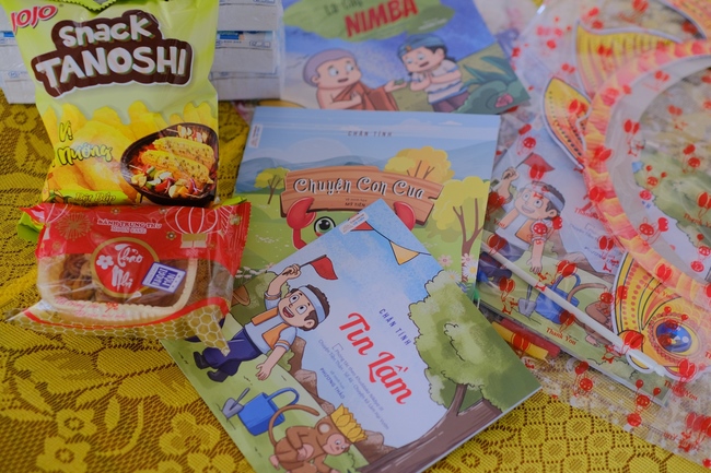 The Full Moon Giving Kids at An Huong Pagoda, An Giang