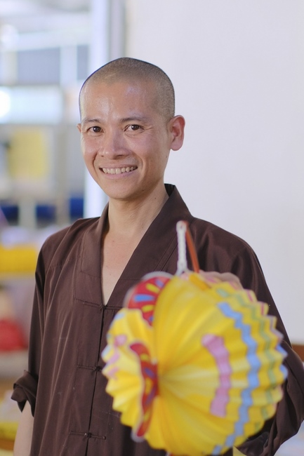The Full Moon Giving Kids at An Huong Pagoda, An Giang