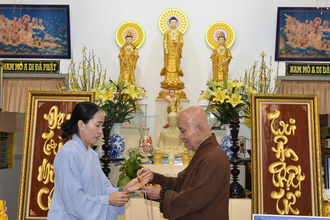 The 5th Gratitude Ceremony to Buddhists at the Minh Chat ashram, Can Tho