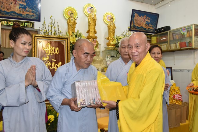 The 5th Gratitude Ceremony to Buddhists at the Minh Chat ashram, Can Tho