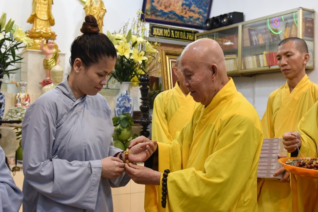 The 5th Gratitude Ceremony to Buddhists at the Minh Chat ashram, Can Tho