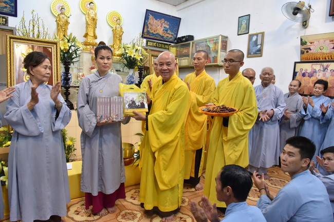 The 5th Gratitude Ceremony to Buddhists at the Minh Chat ashram, Can Tho