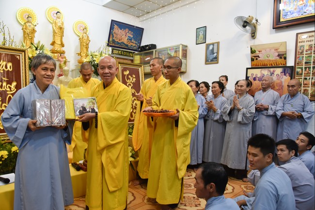 The 5th Gratitude Ceremony to Buddhists at the Minh Chat ashram, Can Tho