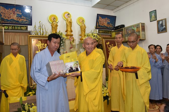 The 5th Gratitude Ceremony to Buddhists at the Minh Chat ashram, Can Tho