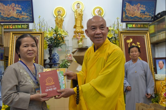 The 5th Gratitude Ceremony to Buddhists at the Minh Chat ashram, Can Tho