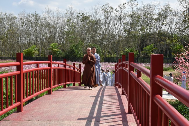 Offerings to Tay Phap pagoda and giving gifts in Tay Ninh