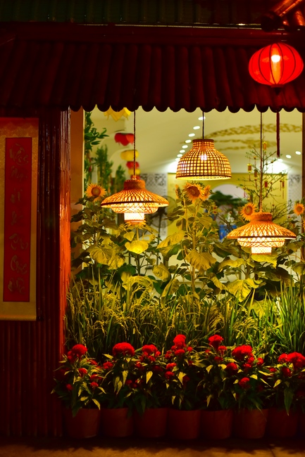 Toàn cảnh Chùa Hoằng Pháp lung linh trong những đêm cận Tết Quý Mão