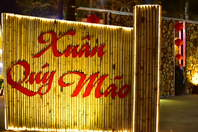 Toàn cảnh Chùa Hoằng Pháp lung linh trong những đêm cận Tết Quý Mão