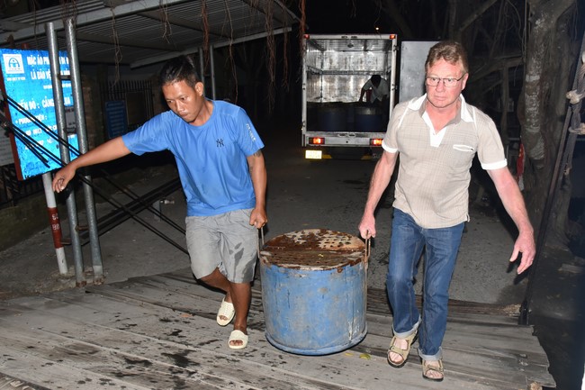 Freeing of creatures in early 2023 at Binh My ferry in Cu Chi