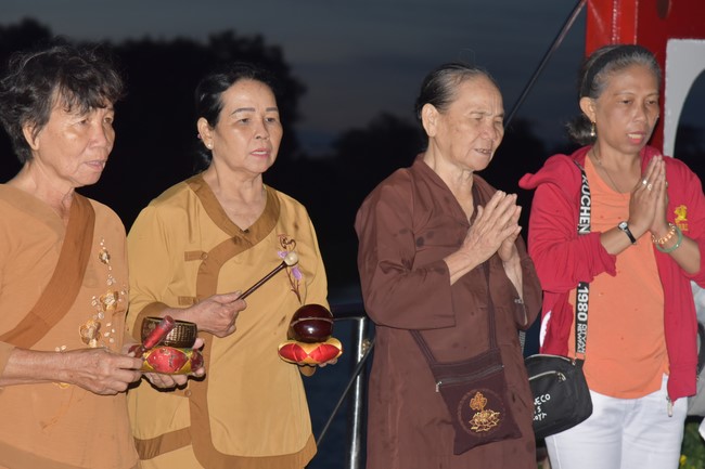 Freeing of creatures in early 2023 at Binh My ferry in Cu Chi